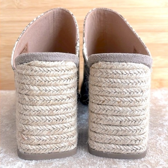 Brand New Rockport Genuine Leather Snakeskin Print Amara Slide Heeled Sandals - Picture 7 of 16